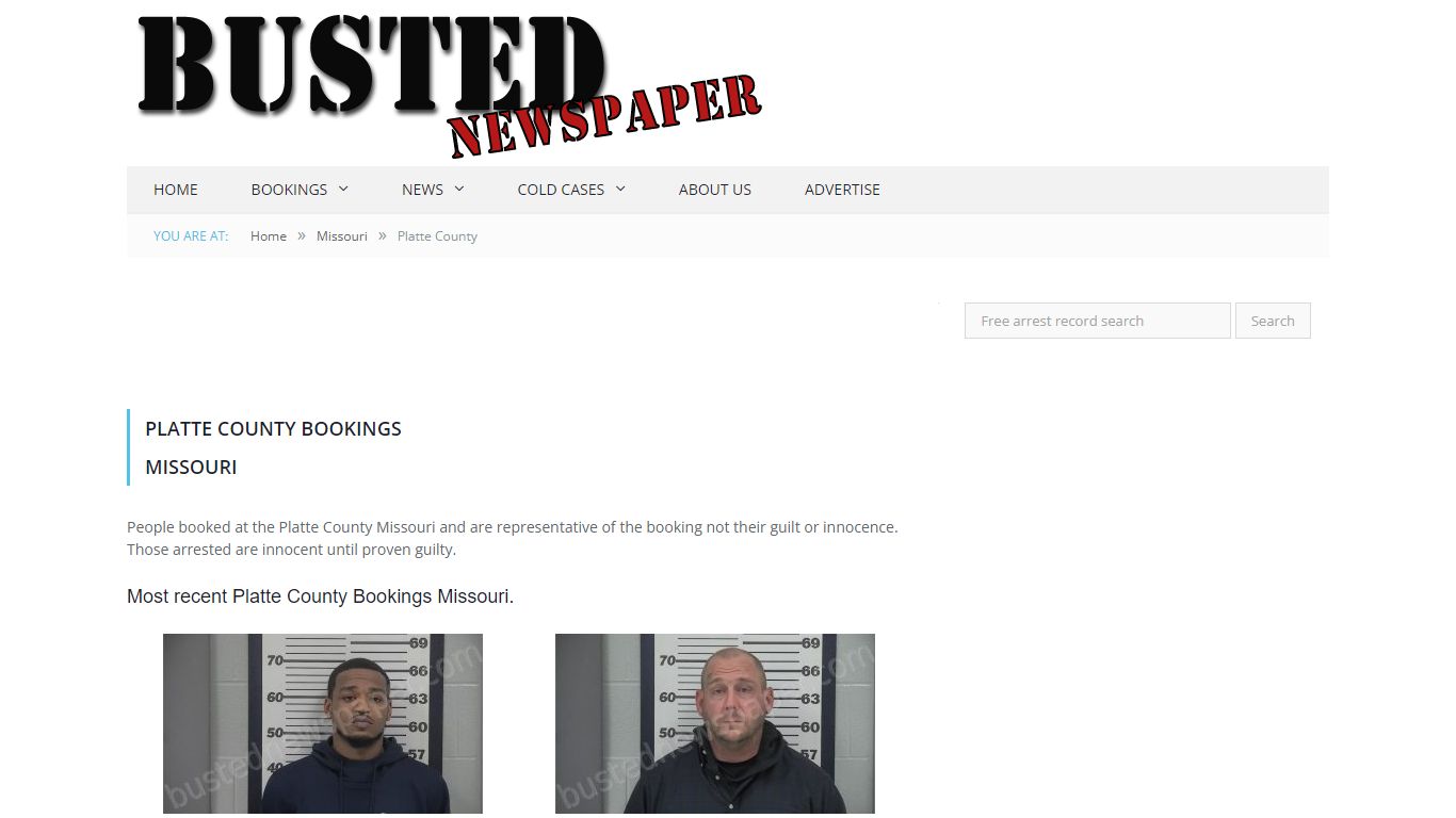 Platte County, MO Mugshots - BUSTEDNEWSPAPER.COM
